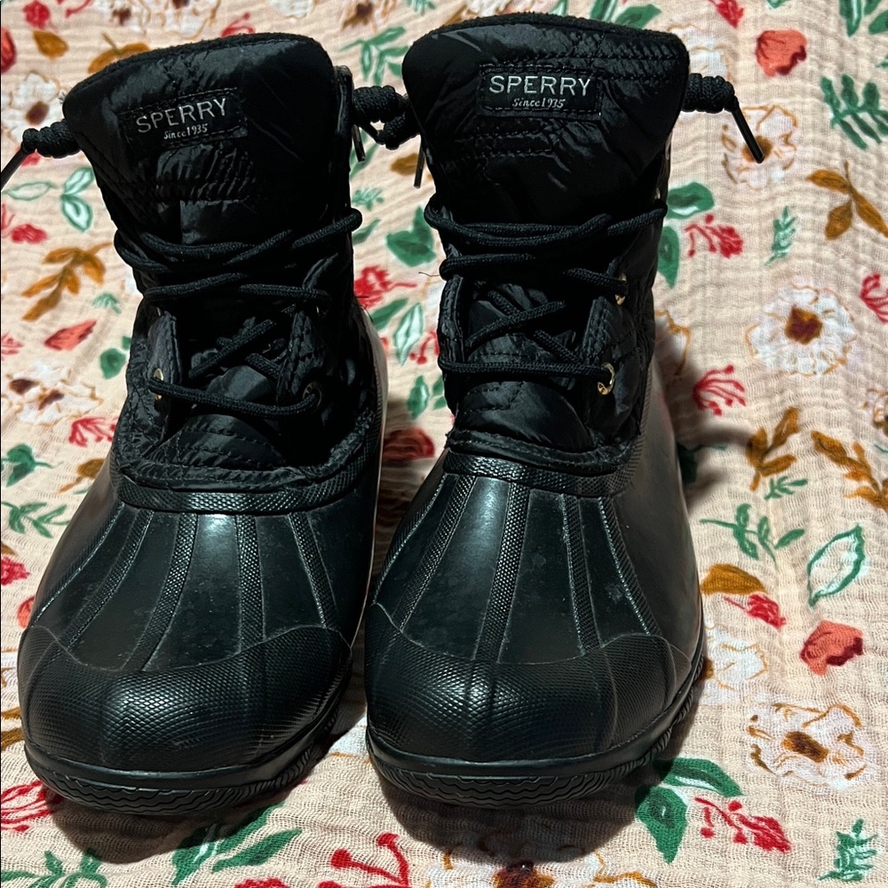 Sperry Black Waterproof Boots